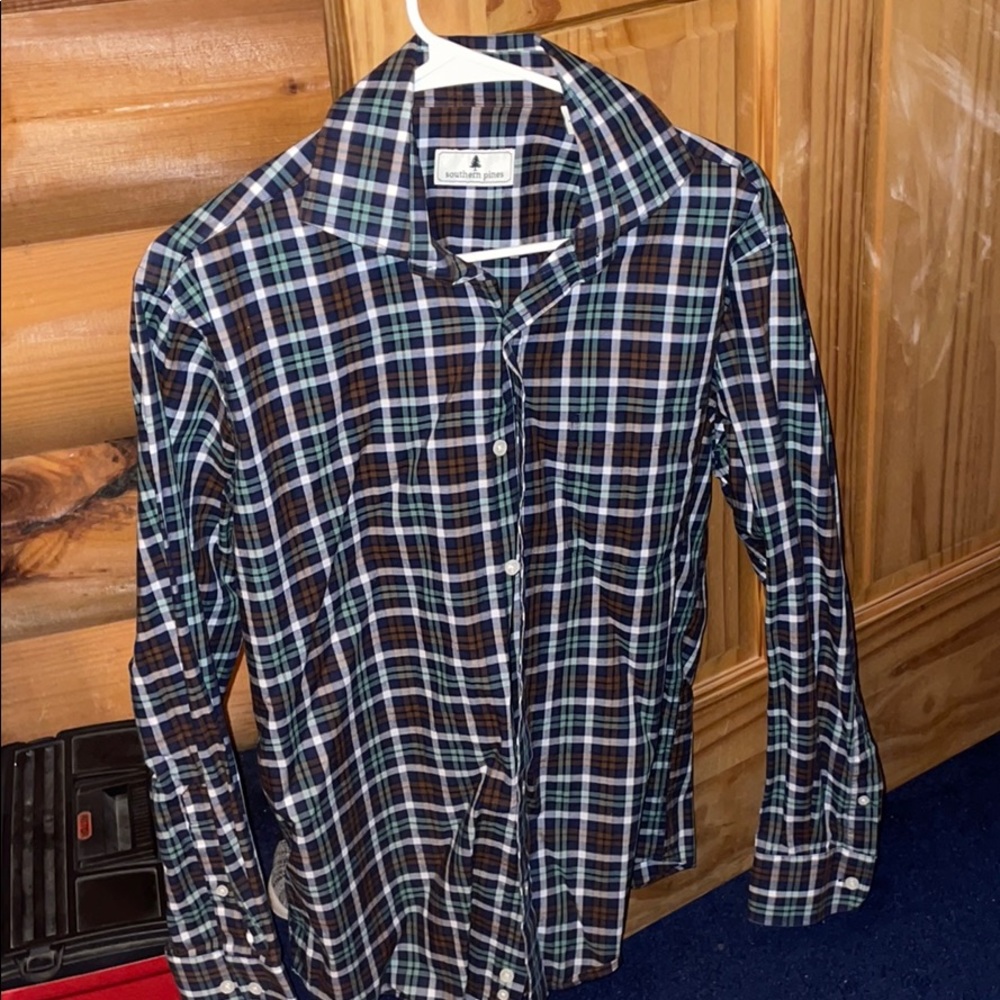 Southern pines men’s casual button down